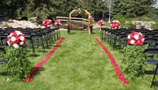 outdoor wedding isle